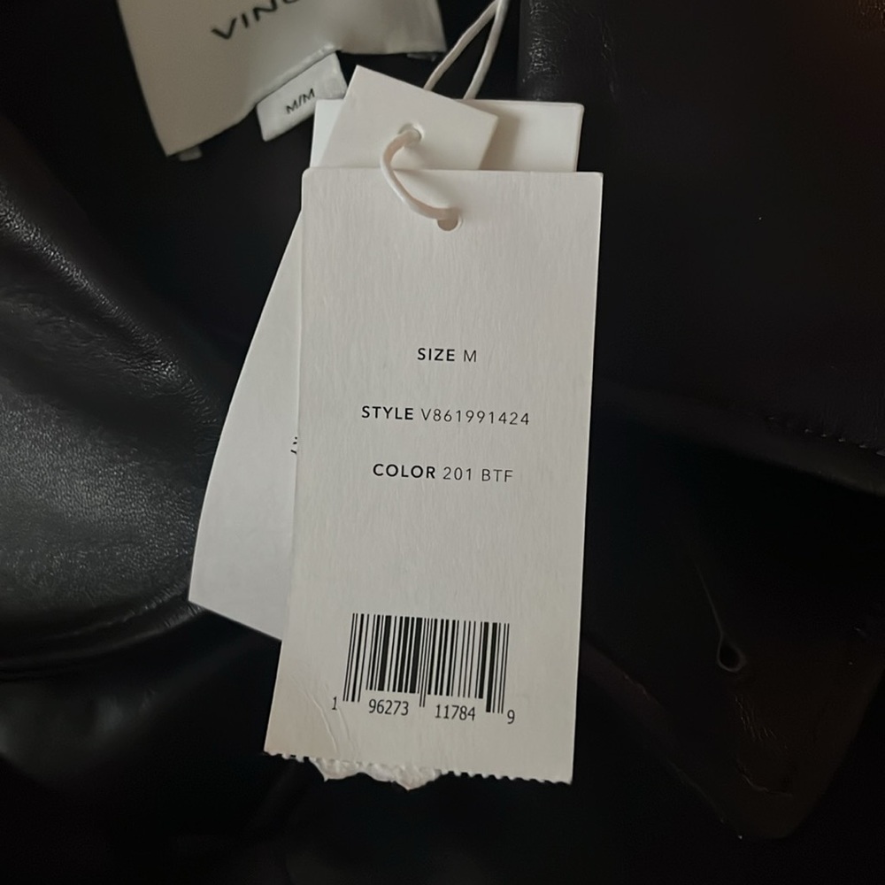 Vince 100% Lamb Leather Safari Jacket in Brown, Size M New w/Tag Retail $1495 - Picture 14 of 16